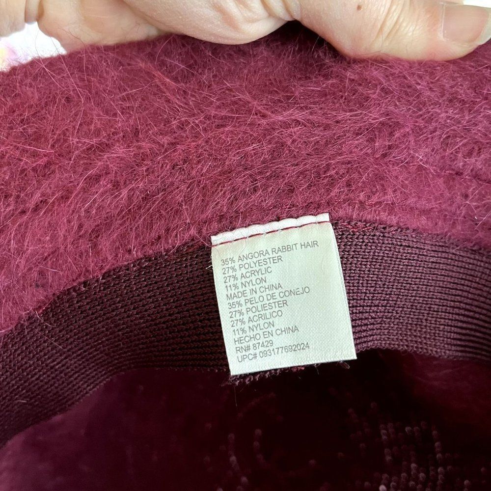 Angora Rabbit Hair Blend Bucket Style Hat One Size - Picture 5 of 5